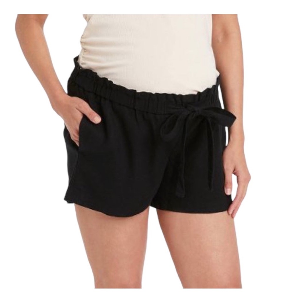 NWT Tie-Front Pull-On Maternity Shorts - Ingrid & Isabel SM & LG